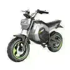 56V electric mini bike with rugged tires and LED headlight, ideal for off-road riding