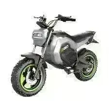 56V electric mini bike with rugged tires and LED headlight, ideal for off-road riding
