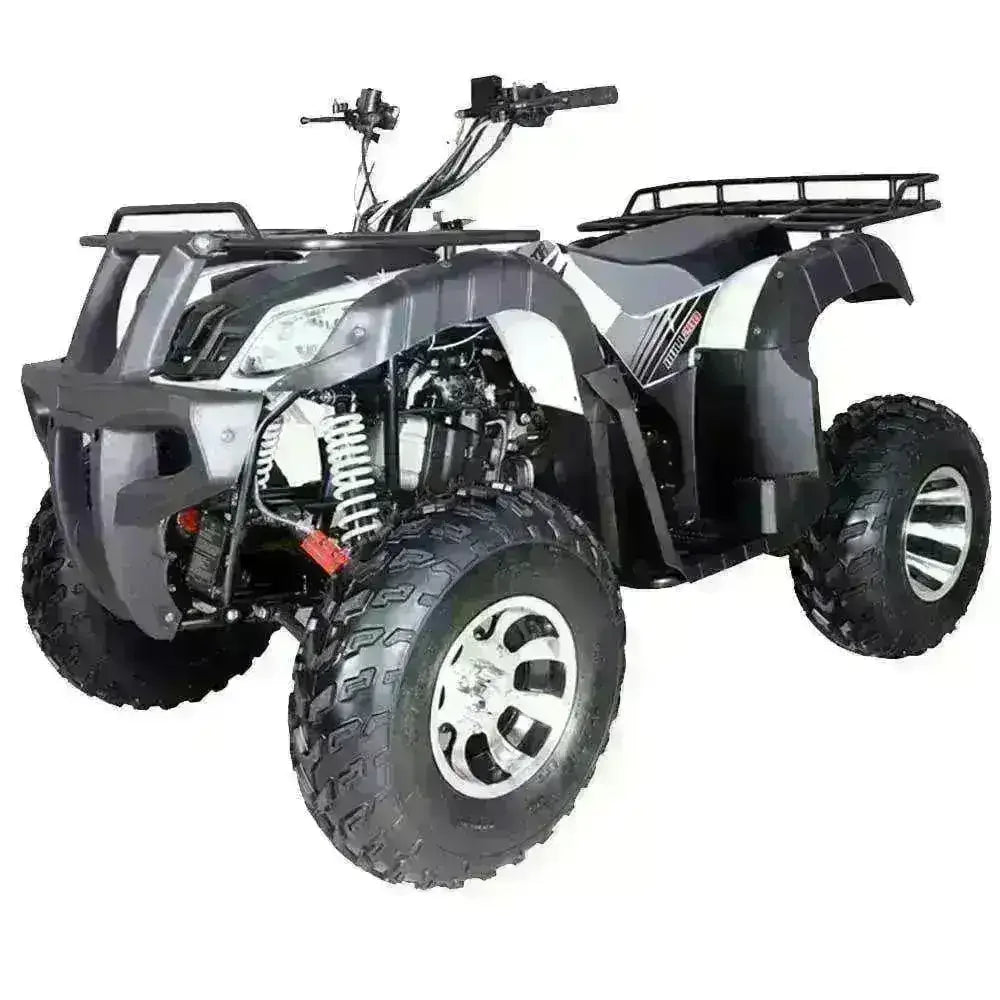 Bull 200cc utility ATV four-wheeler with rugged tires and rear cargo rack