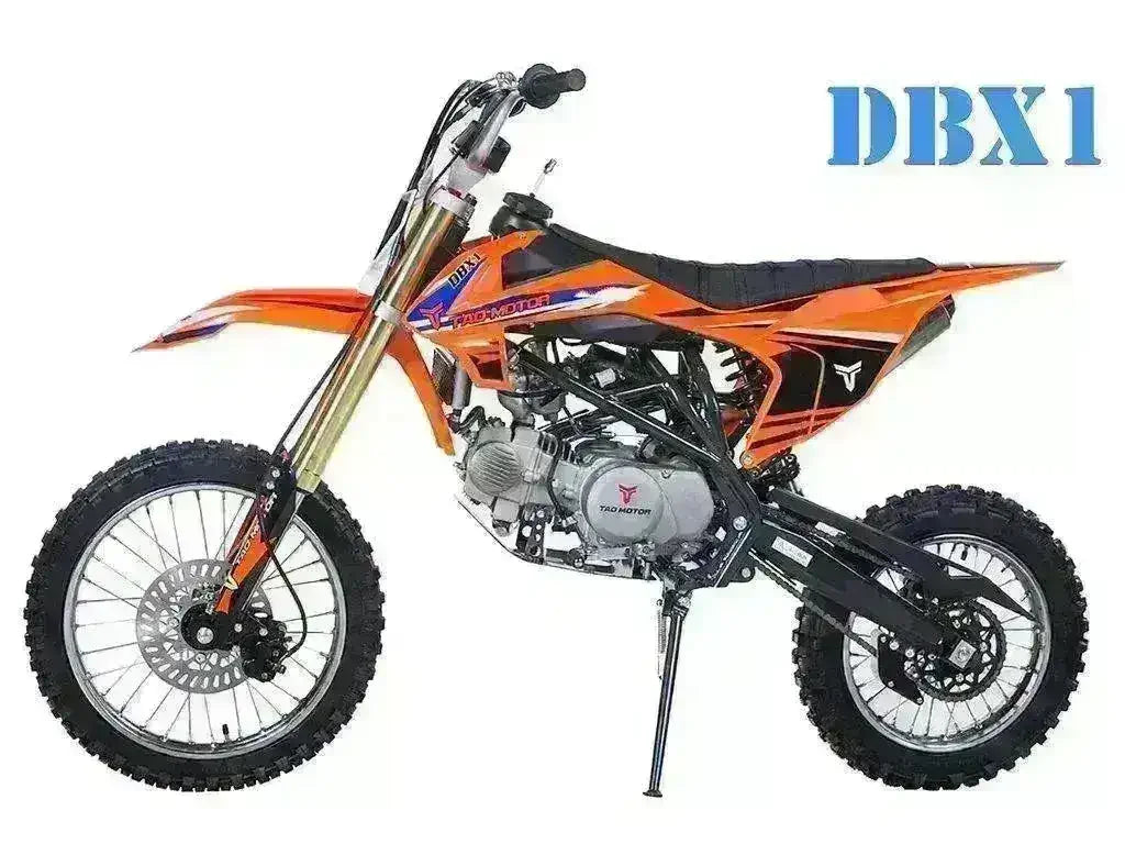 DBX1 140cc orange dirt bike, youth motorcycle at Q9 PowerSports USA, off-road vehicle