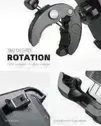 Universal handlebar phone holder with 360-degree rotation for ATVs and scooters.