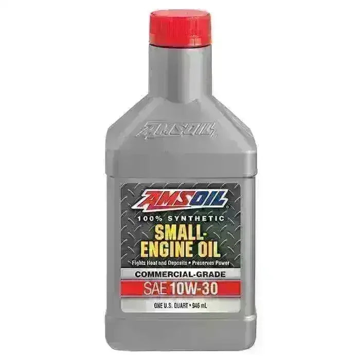 Bottle of 10W-30 synthetic small engine oil for ATVs and dirt bikes