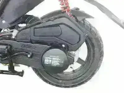 Close-up of rear wheel and engine of Icebear Vision 50 scooter at Q9 PowerSports USA