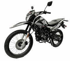 Black Hawk X 250 motorcycle dual-sport bike with knobby tires on white background