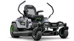 EGO 42-inch zero turn electric riding lawn mower with ergonomic seat and dual steering levers